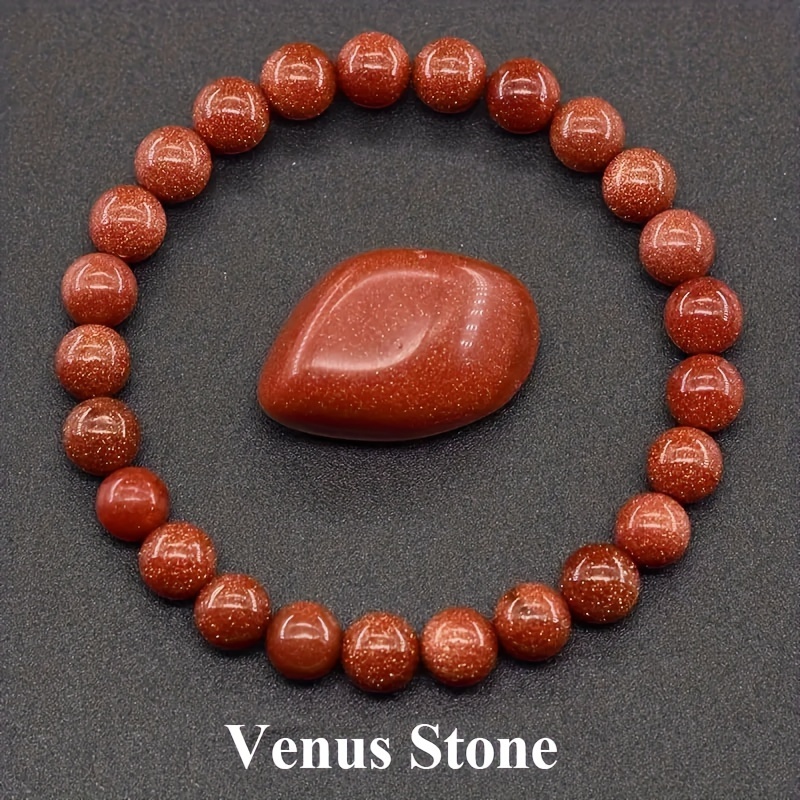 9pcs Natural Stone Beaded Stretch Bracelets Set, Yoga Gifts